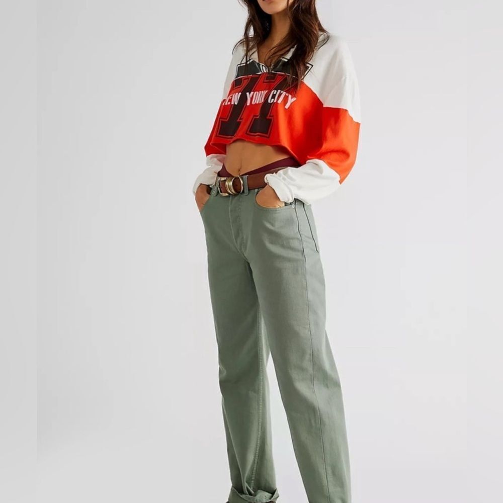 Free People Boyish Ziggy in Green Mile NWT